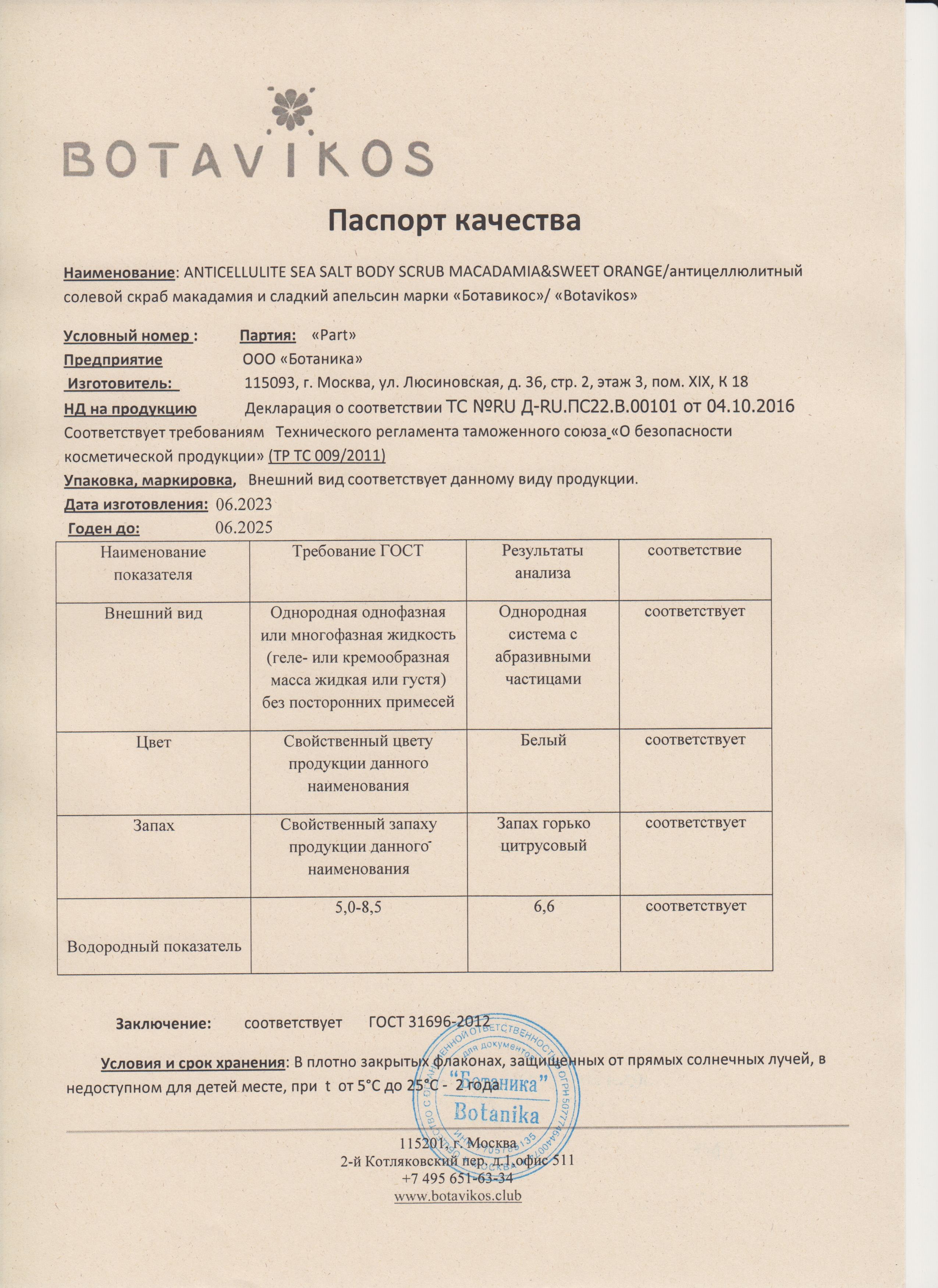 Паспорт №062023